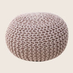 Braided Ottoman Pouffe Footstool Hand Knitted V262-CL-STK-009BP