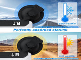 10 Pcs Black Heavy-Duty Suction Cup Mount for Starlink Mini - All-Weather Car, RV & Boat Bracket V888-ELOSUNG47079