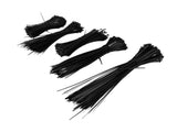 5Packs Cable Ties Zip Wraps Set Disposable Nylon Wire Cord Strap Fastener Fastening OrganizerBlack V1294-YM0718-3117200193812
