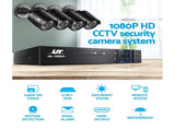 UL-tech CCTV Security System 4CH DVR 4 Cameras 1TB Hard Drive CCTV-4C-4B-BK-T