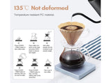 Digital Coffee Scale with Timer LED Screen Espresso Scale Built-in Battery 5kg Max.Weighing 0.1g V1263-JX-2466