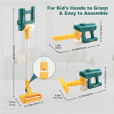 Kids Vacuum, 3-in-1 Kids Vacuum That Really Works, Working Toddler Vacuum Cleaner with Real Suction, V1366-AZ2-W-12406
