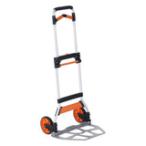 VEVOR Folding Hand Truck, 140 kg Load Capacity, Aluminum Portable Cart, Convertible Hand Truck and V952-KZDSTHC500B01UEHNV0