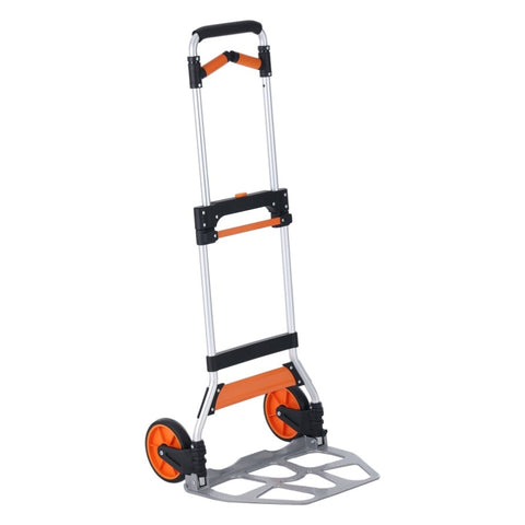 VEVOR Folding Hand Truck, 140 kg Load Capacity, Aluminum Portable Cart, Convertible Hand Truck and V952-KZDSTHC500B01UEHNV0