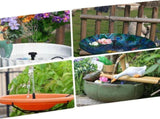 SolarPowered Bird Bath Fountain Pump, 6 Spray Nozzles, 3 m Long Power Cord, 11CM Solar Panel for V1189-LC-HW-00141