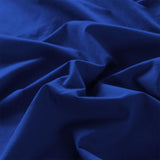 Royal Comfort Vintage Washed 100 % Cotton Quilt Cover Set Double - Royal Blue ABM-10002595