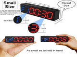 Portable Gym Timer Interval Timer Workout Fitness Clock Countdown/UP/Stopwatch Magnetic USB V1369-AZ3-W-11696