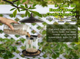 Metal Roof Bird Feeder - Chew Proof for Outdoor Hanging Wild Bird Seeds V1107-134-04161