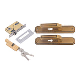 Front Exterior Door Handle Lockset Aluminum Alloy Silent Home Door Handle Lock with Keys for Bedroom V1294-YM0521-3114230026911