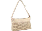Pierre Cardin Womens Leather Perforated Cross-Body Bag with stud Detailing - Latte V563-PC-3344-LATTE