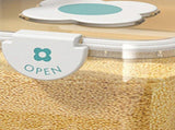 Rice Container Airtight Grain Food Storage Box Transparent with Cover for Home Kitchen Transparent V1294-YM0703-3118230110211