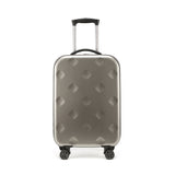 Grey 20 Inch Foldable Carry-on Suitcase with 360 Spinner Wheels and Combination Lock, Lightweight V888-ELOSUNG43253