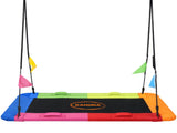 Kahuna Heavy Duty 60 Inch Rectangular Tree Swing with Adjustable Lifting Ropes Foam Padded Tube SWG-KAH-ZRT-60