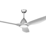 Devanti 64 Inch Ceiling Fan DC Motor w/Light w/Remote - Silver CF-B-64-334-SI