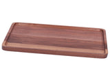 Walnut Service Plate Square Decoration Fruit Food Dessert Plate Tray Wooden BBQ Plate34x23x2 V1294-YM0718-3111200300913