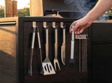 9-Piece BBQ Grill Tool Set, Stainless Steel with Storage Bag,Very suitable for camping, backyard V1188-MS-825-004