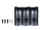 CHUANGDIAN Manual Soap Dispenser 3 Chamber x 300ml/ 10.2oz Wall Mounted Liquid Shampoo Box Shower V1294-YM0901-H34467GY