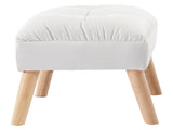 Levede Accent Ottoman Chair Footstool OT1021-WH