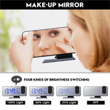 LED Digital Projection Alarm Clocks USB Electronic Ceiling Projector Alarm Clock with FM Radio for V1189-LC-RY-00451