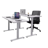 AMZ Electric Height Adjustable Standing Desk 120x60cm Sit Stand Desk Top for Home Office V255-AMZ-120-DM-WHITE