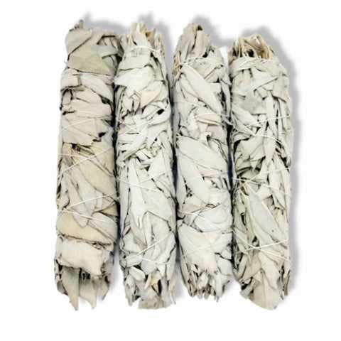 4x Californian White Sage Smudge Sticks - Jumbo 20-22cm Incense Cleansing Bundle V238-SUPDZ-39397016633424