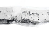30Pcs Cabinet Hinge Repair Plate Accurate Rugged Stainless Steel Cabinet Hinge Repair Board Kit for V1294-YM0901-3114230145711