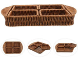 Indoor Use Light Brown PP Woven Basket for Storing and Organizing 1 Set V1192-AZ-W-27673