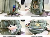 Kids Backpack with Accessories, 43x31 cm, Blue, for Children and Teens V1188-MS-325-0306