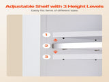 Bathroom Wall Cabinet, 2 Doors and Adjustable Shelf, Over the Toilet Storage Medicine Cabinet Wall V952-DMJG2JYJGBSPJ9VYN001V0