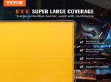Welding with Frame, 6' x 6' Welding Curtain, Flame-Resistant Vinyl Welding Protection V952-DMSHJPF6X6YCWE2S4V0
