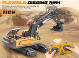Mini Excavator Toy with Remote & App Control, High-Tech 11-Channel Alloy & Plastic Engineering V1105-YAWJ-05