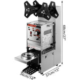 VEVOR Semi-automatic Cup Sealing Machine Cup Sealer Silver 300-500 Cups/Hour V952-NFKWY-680220VX97FV3