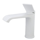 Sink G1/2 Thread Hot Cold Water Tap White Leaking Resistant Corrosion Proof Bathroom Sink V1294-YM0715-3112220048011
