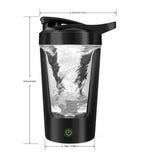 Portable Electric Bottle 450ML Self-Mixing Blender Black V728-LP1005007016649055