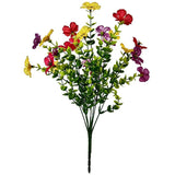 7 Heads 35 Mesh Eucalyptus Violet Yellow 21 Bunches V1221-7-HEADS-35-MESH-EUCALYPTUS-VIOLET-YELLOW-21-BUNCHES