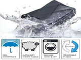 Weighted Blankets,Outdoor Blanket With Extra Warm & Comfy 60' X 80' Black V1369-AZ3-W-20465