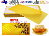 30Pcs Bee Hive Wax Honeycomb Bee Hives Beekeeping Equipment Frames Foundation V201-W12466388