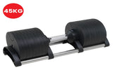 Powertrain Eon Dial Up 45KG Adjustable Dumbbell - Black DMB-B14-045-1