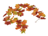Decorative Artificial Maple Garland Fall Leaf Garland Decoration Thanksgiving Halloween Fake Maple V1294-YM0523-3115210217311