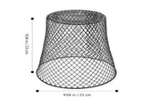3Pcs Bathroom Waste Basket Black Metal Mesh Trash Can Sturdy Multifunctional Storage Bin V1369-AZ3-W-23439
