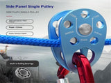 Micro Mobile Single Pulley,22kN for Rigging Arborist Climbing Rescue,2pcs Climbing Pulley V1192-AZ-W-3419