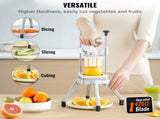 Commercial Vegetable Fruit Chopper, Stainless Steel French Fry Cutter with 4 Blades 1/4" 3/8" 1/2", V952-GGSSDQTJJB412RXV9V0