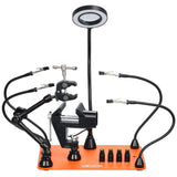 VEVOR Magnetic Helping Hands Soldering Station Vice Magnifying Lamp 4 PCB Holder V952-FZSHJZ4GFZS4A02P8001V9