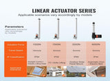 Linear Actuator 12V, 16 Inch High Load 330lbs/1500N Linear Actuator, 0.19"/s Linear Motion Actuator V952-JQXXXZXQ16INPEF0EV9