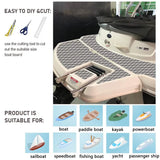 Adhesive Marine Decking EVA Foam Boat Flooring Teak Non-slip Mat Cuttable Deck Mat for Motorboat RV V985-EVARHOMBUSMATGREY