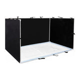 Dog Pee Pad Holder with High Walls - 35in X 29in X 17.3in No-Splash Indoor Potty Tray, Foldable Dog V1192-AZ-W-20805