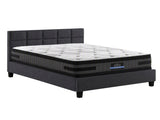 Giselle Mattress & Artiss Queen Bed Frame Bundle, 36cm Double Sided Euro Top Mattress MABF-HOTEL-TINO-Q