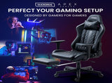 OVERDRIVE Apex Series Reclining Gaming Ergonomic Office Chair with Footrest, Black V219-OVGCFF42A