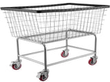 Wire Laundry Cart Wire Laundry Basket 4.5 Bushel Heavy Duty w/ 5'' Wheels V952-XYCDG200F-D000001V0
