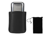 Cigar Case Holder Portable Leather 2 Holder Cigar Case with Stainless Steel Tube for Outdoor Travel V1294-YM0703-3117230048512